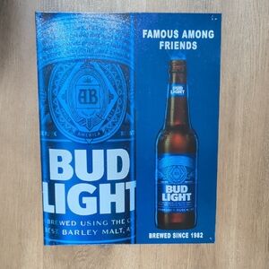 Bud Light Blue Poster